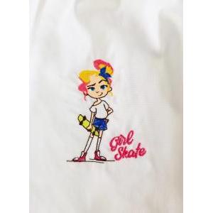 Grembiule con zip da bambina scuola elementare  girl skate