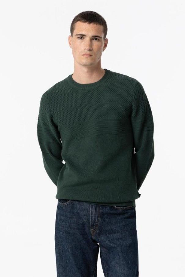 tiffosi maglioncino uomo cotone galiza verde matt