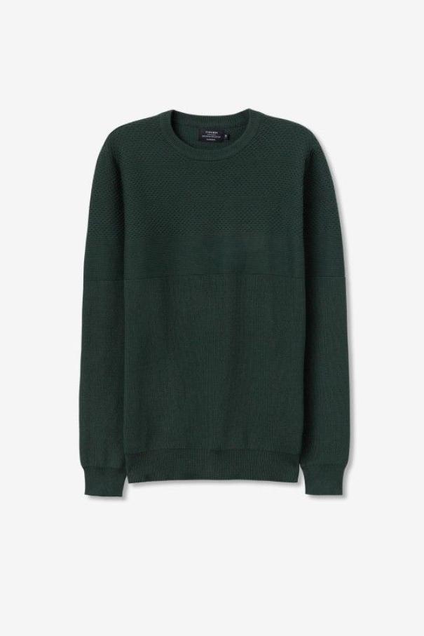 tiffosi maglioncino uomo cotone galiza verde matt