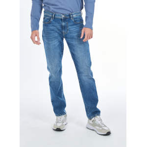 Jeans uomo slim sabbiato chiaro jeans