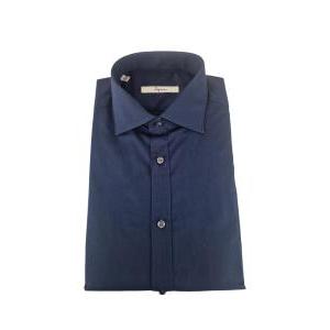 Camicia uomo in cotone maniche lunghe  blu