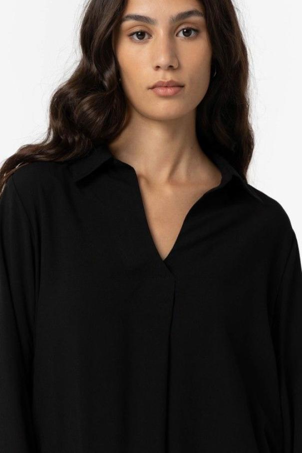 tiffosi camicia ml donna manhatan_2 nero - foto 3