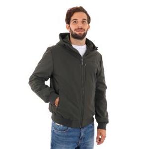 Giubbino uomo in softshell verde