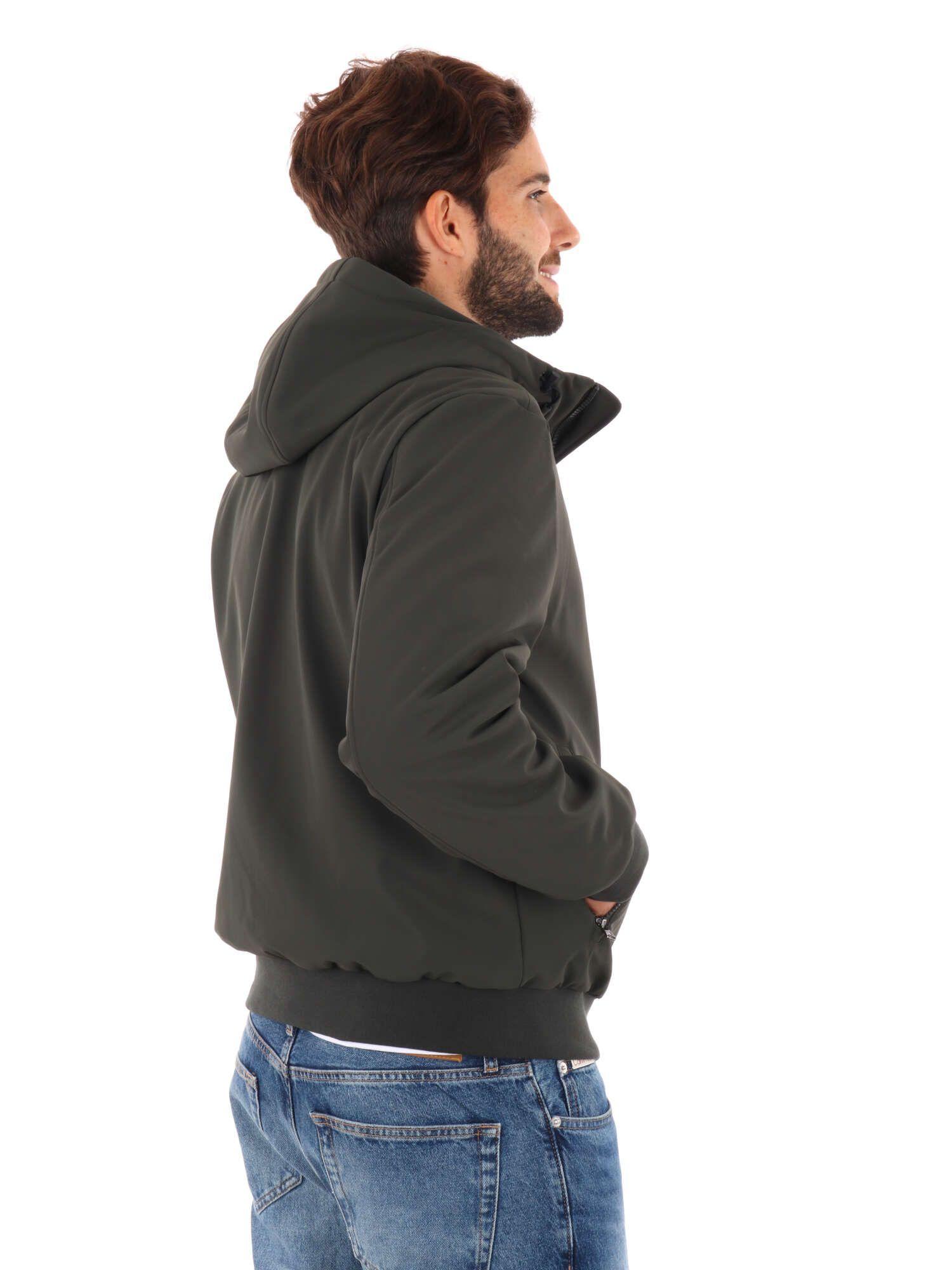 Giubbino uomo in softshell verde Lumberjack