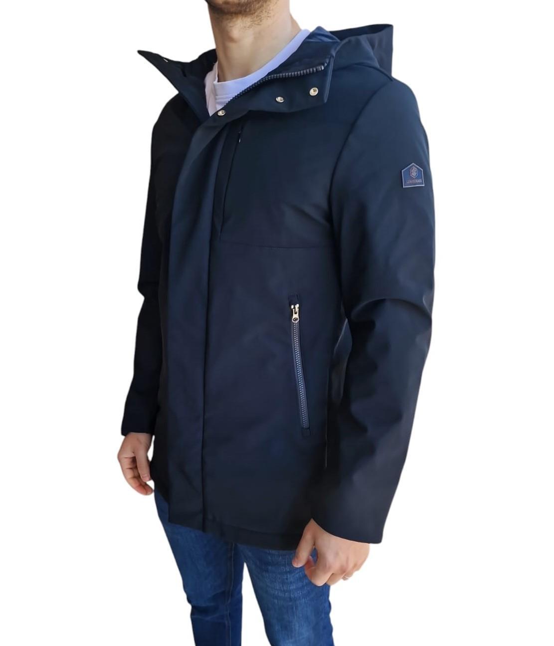 Giubbotto uomo softshell water repellent Lumberjack blu