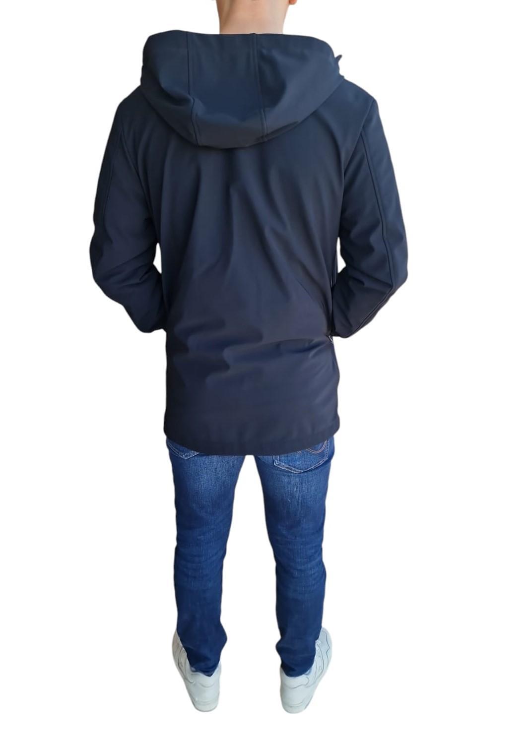 Giubbotto uomo softshell water repellent Lumberjack blu