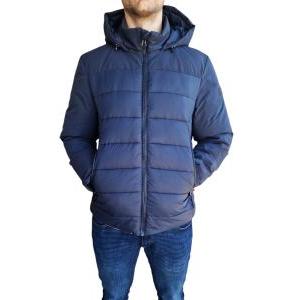 Giubbino uomo con maniche in softshell  blu