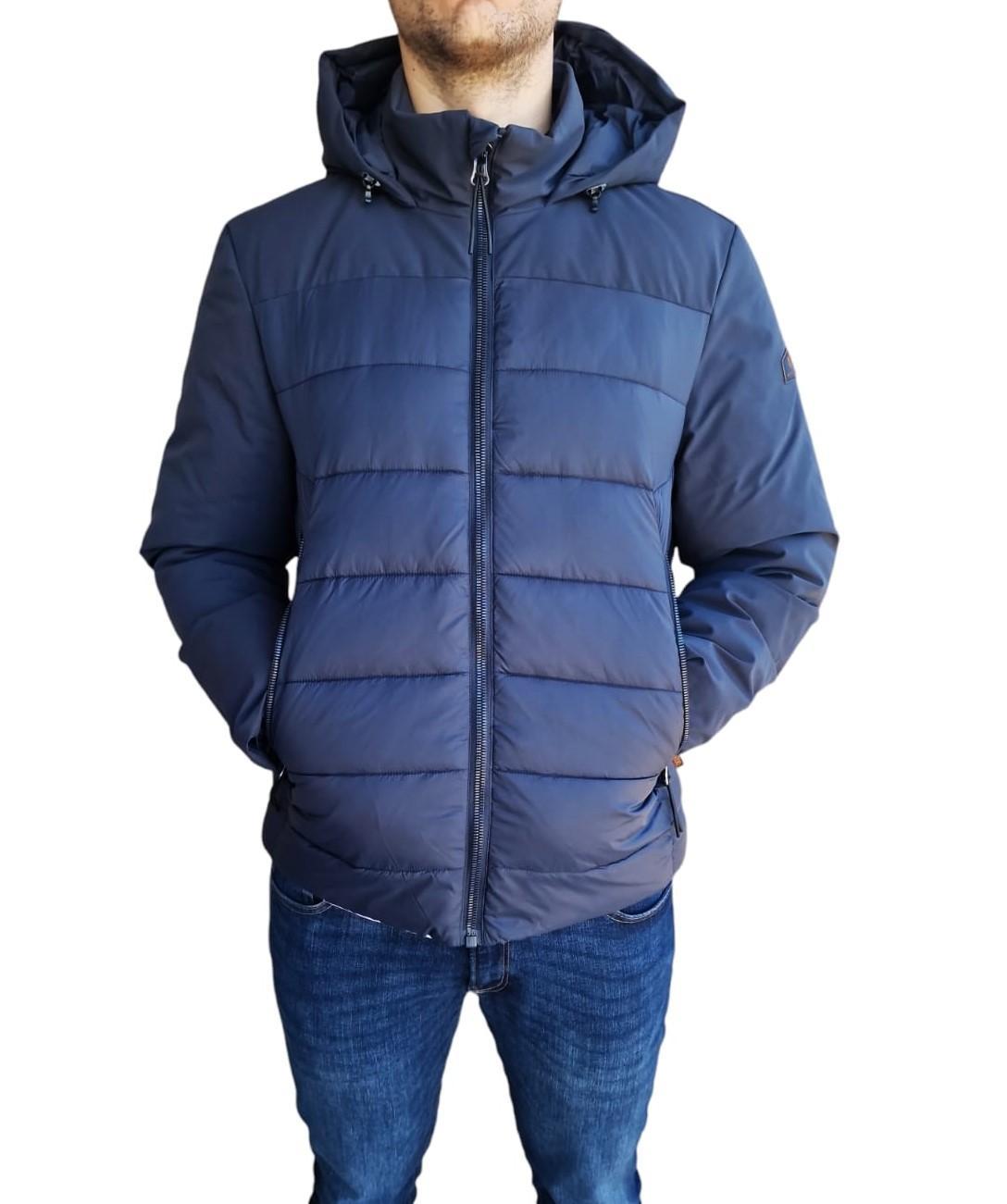 Giubbino uomo con maniche in softshell Lumberjack blu