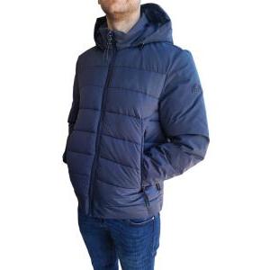 Giubbino uomo con maniche in softshell  blu