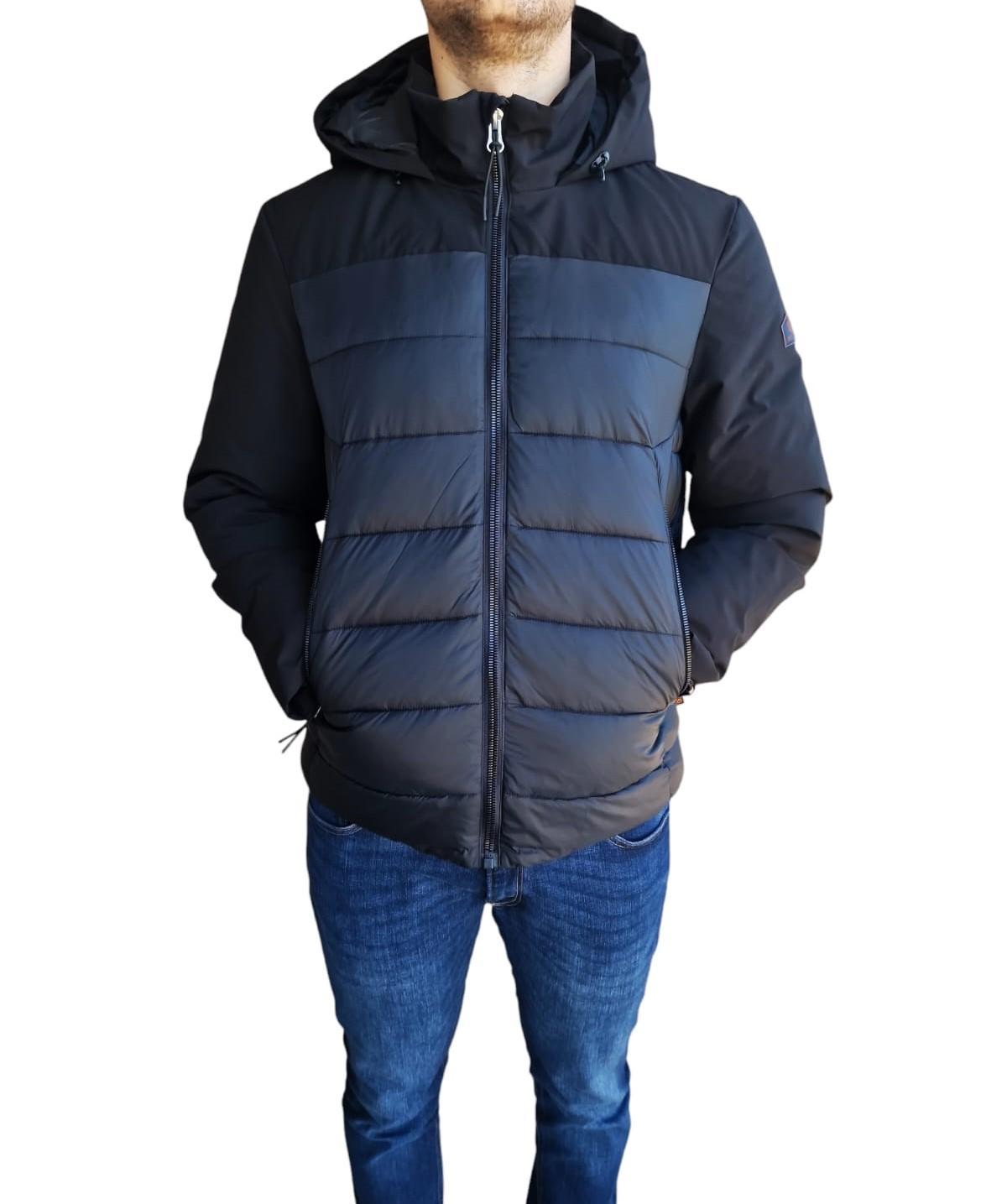 Giubbino uomo con maniche in softshell Lumberjack nero