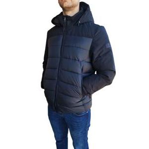 Giubbino uomo con maniche in softshell  nero