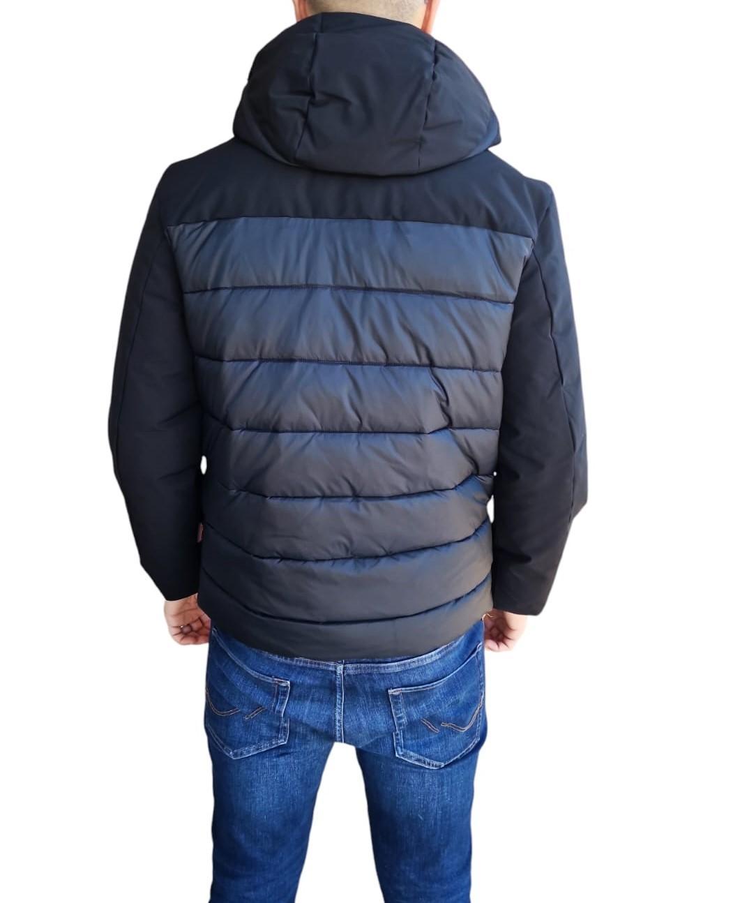 Giubbino uomo con maniche in softshell Lumberjack nero