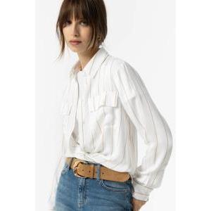 Camicia donna ml gessata raider_2 avorio