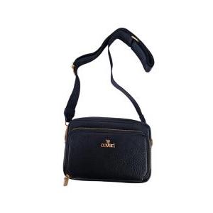 Borsa bauletto donna in similpelle nero