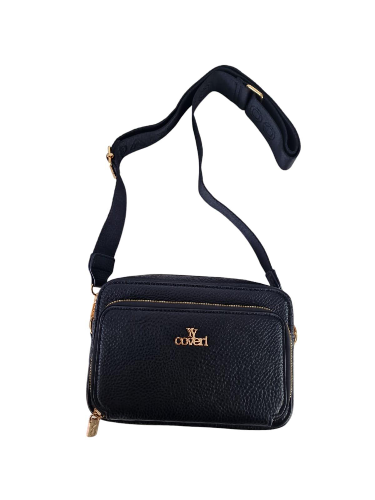 Borsa bauletto donna in similpelle nero Enrico Coveri