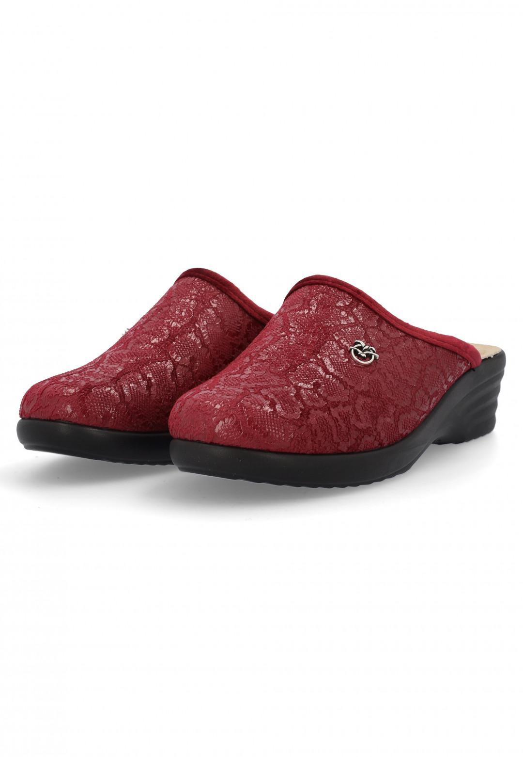 Pantofole donna laminate Fly Flot bordeaux