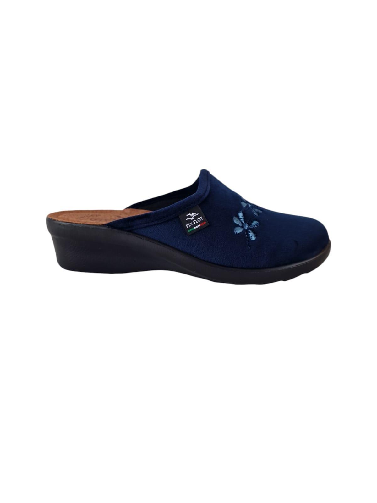 Pantofole da donna Fly Flot scamosciate blu