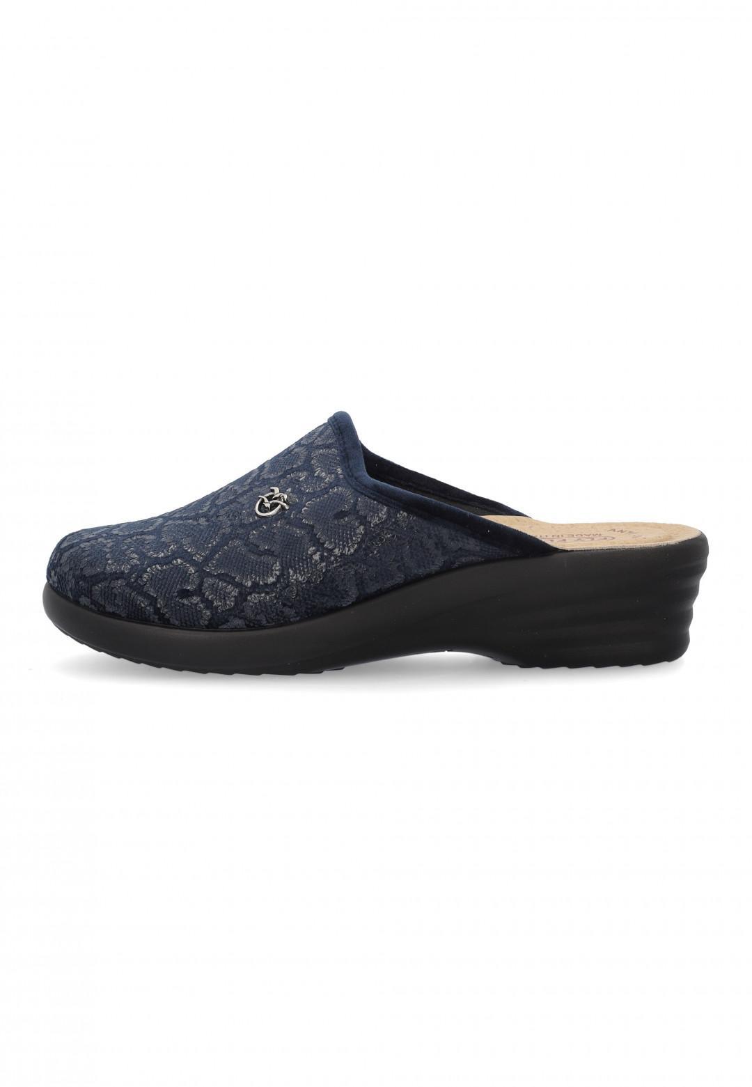 Pantofole donna laminate Fly Flot blu