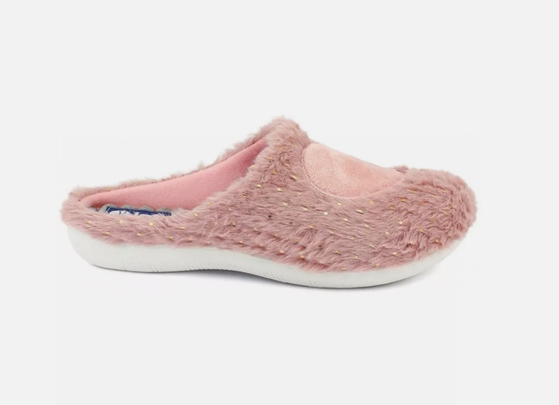 Pantofole donna con pelliccia Inblu rosa