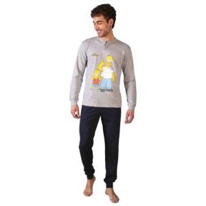 Pigiama in cotone interlock da uomo the simpsons