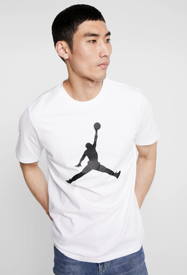 T-shirt in cotone da uomo Jordan bianco