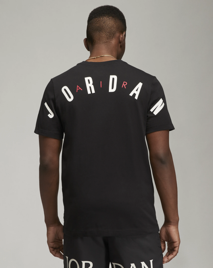 T-shirt in cotone da uomo Jordan nero