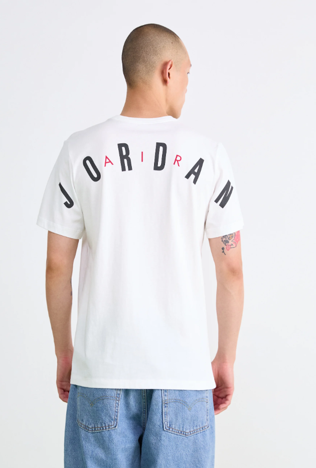 T-shirt in cotone da uomo Jordan bianco