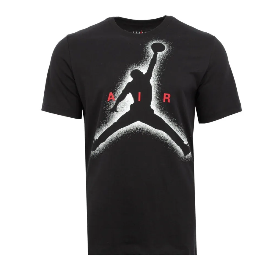 T-shirt in cotone da uomo Jordan nero