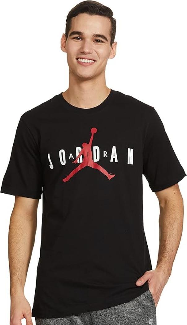 T-shirt uomo mezza manica Jordan nero