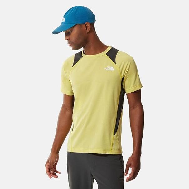 T-shirt tecnica da uomo The North Face giallo