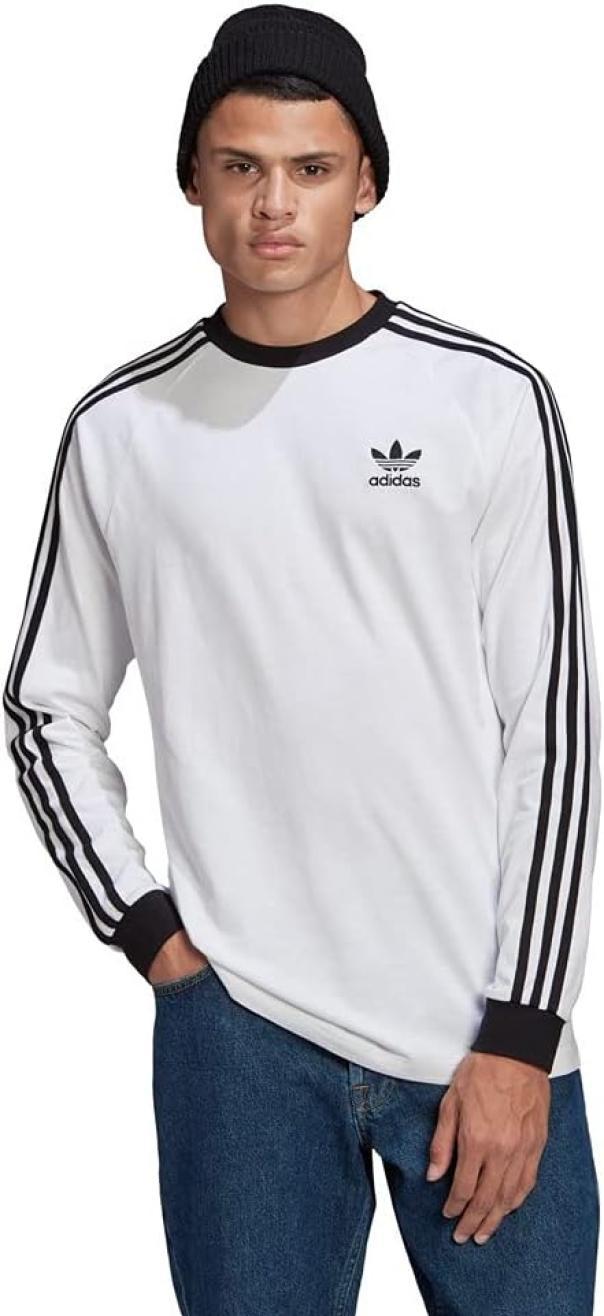 Maglia manica lunga in cotone Adidas uomo