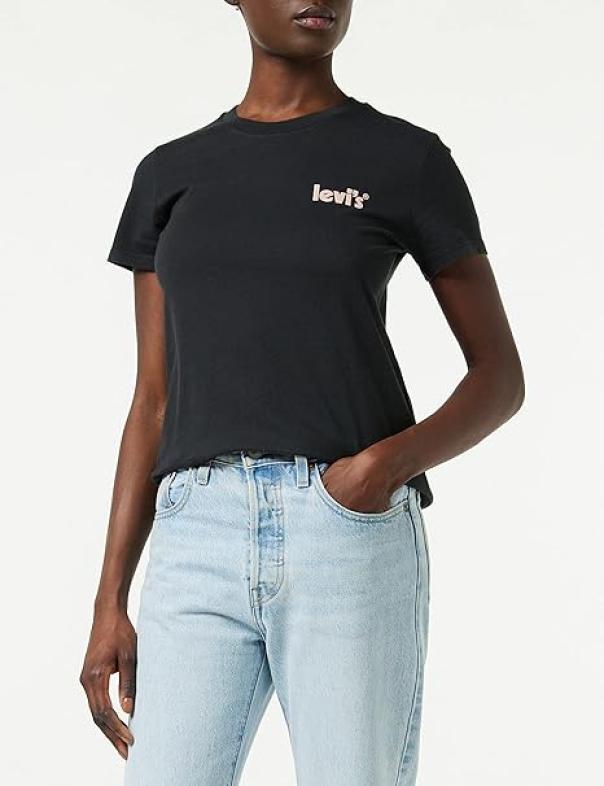 T-shirt basic donna Levi's nero