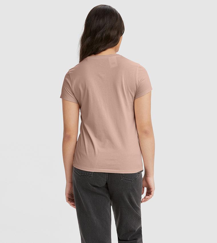 T-shirt donna in cotone Levi's rosa