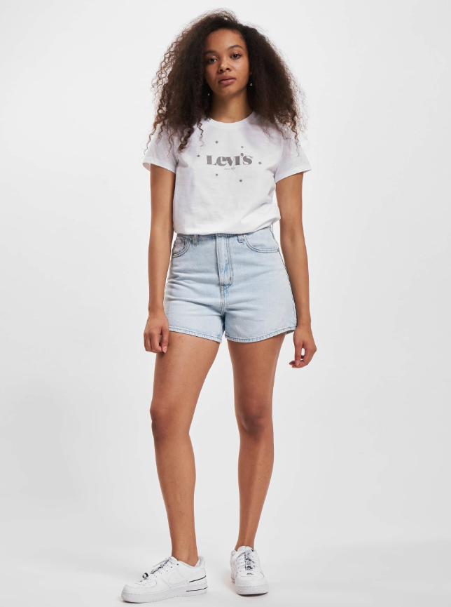 T-shirt mezza manica donna Levi's bianca