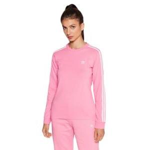 Maglia manica lunga in cotone da donna  rosa