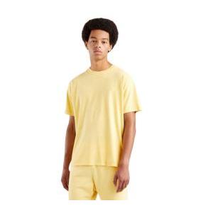 T-shirt mezza manica da uomo in cotone  giallo