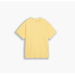 T-shirt mezza manica da uomo in cotone  giallo