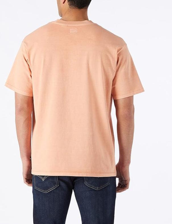 T-shirt mezza manica da uomo in cotone Levi's rosa