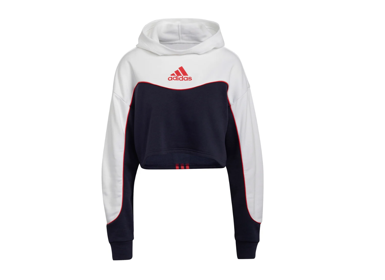 Felpa crop da donna Adidas