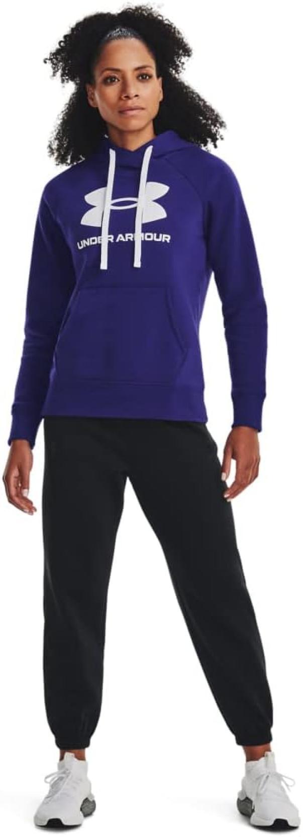 Felpa con cappuccio donna Under Armour viola