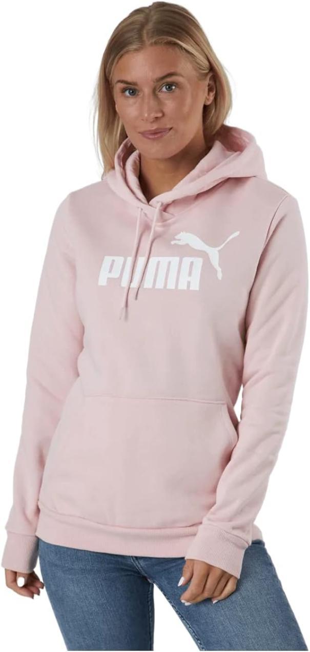 Felpa donna con cappuccio Puma rosa