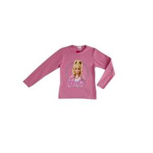 Maglia manica lunga in cotone interlock barbie da bambina