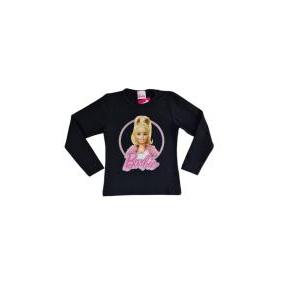 Maglia manica lunga in cotone interlock barbie da bambina