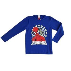 Maglia manica lunga in cotone interlock spiderman da bambino