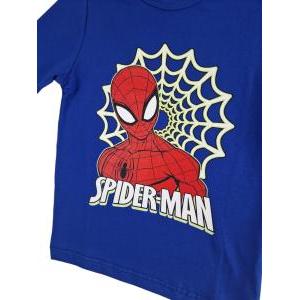 Maglia manica lunga in cotone interlock spiderman da bambino