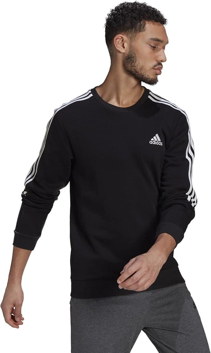 Felpa girocollo in cotone felpato Adidas uomo