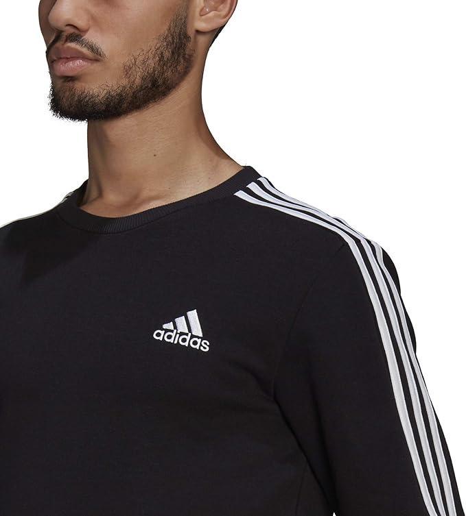 Felpa girocollo in cotone felpato Adidas uomo