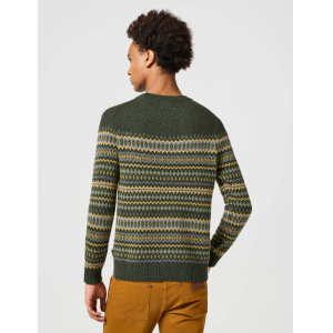 Maglione uomo in misto lana  verde