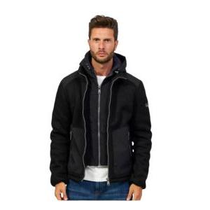 Giubbotto corto in softshell uomo  nero