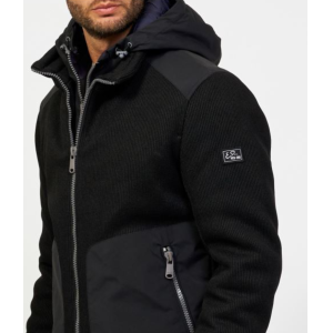 Giubbotto corto in softshell uomo  nero